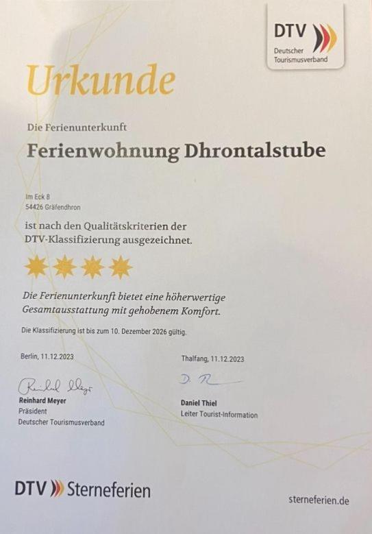 Dhrontalstube Appartement Grafendhron Buitenkant foto